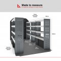 Vauxhall Movano 2021 on LWB High Roof (L3H2) - Rhino MR4 5 Bay Internal Van Racking